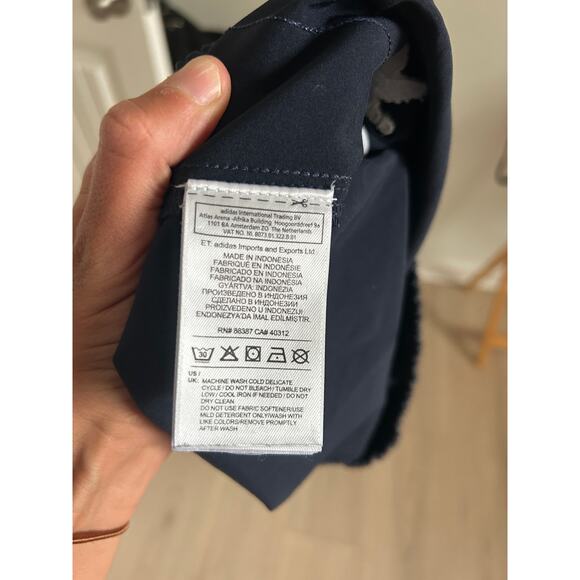 Adidas Women's Originals London Slim 70s Shorts - Navy Blue - Small - Picture 7 of 9